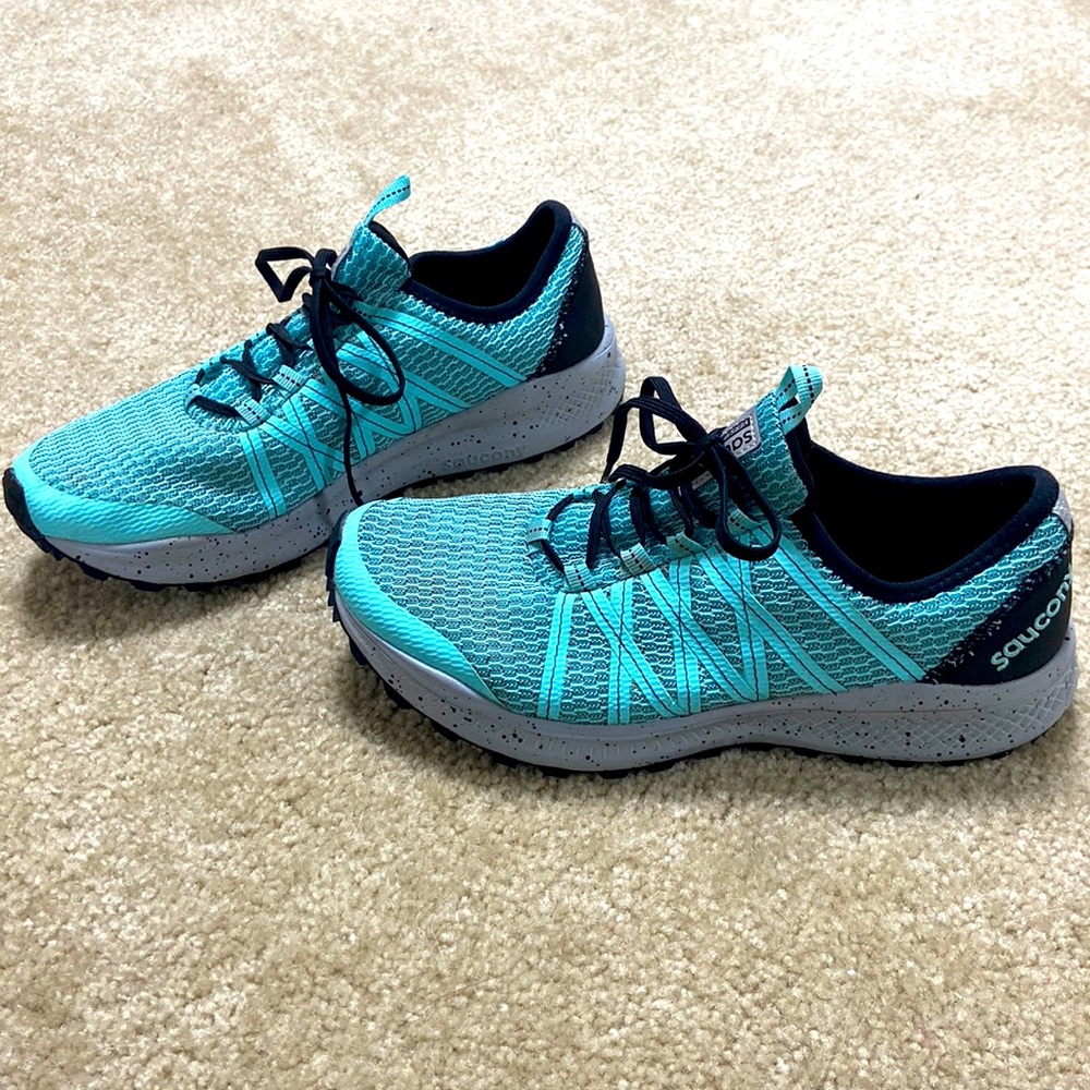 Saucony versafoam teal sneakers running training 9